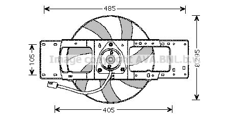 AVA QUALITY COOLING Вентилятор, охлаждение двигателя RT7528